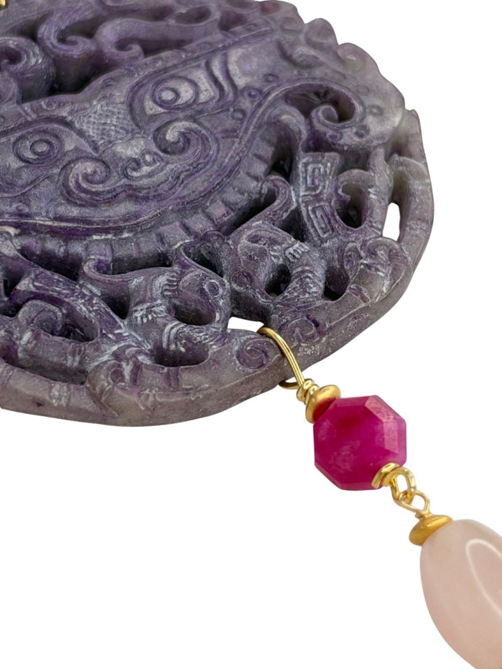 Colgante Oriental lila