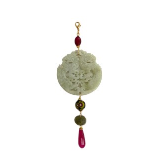 Colgante Oriental verde claro