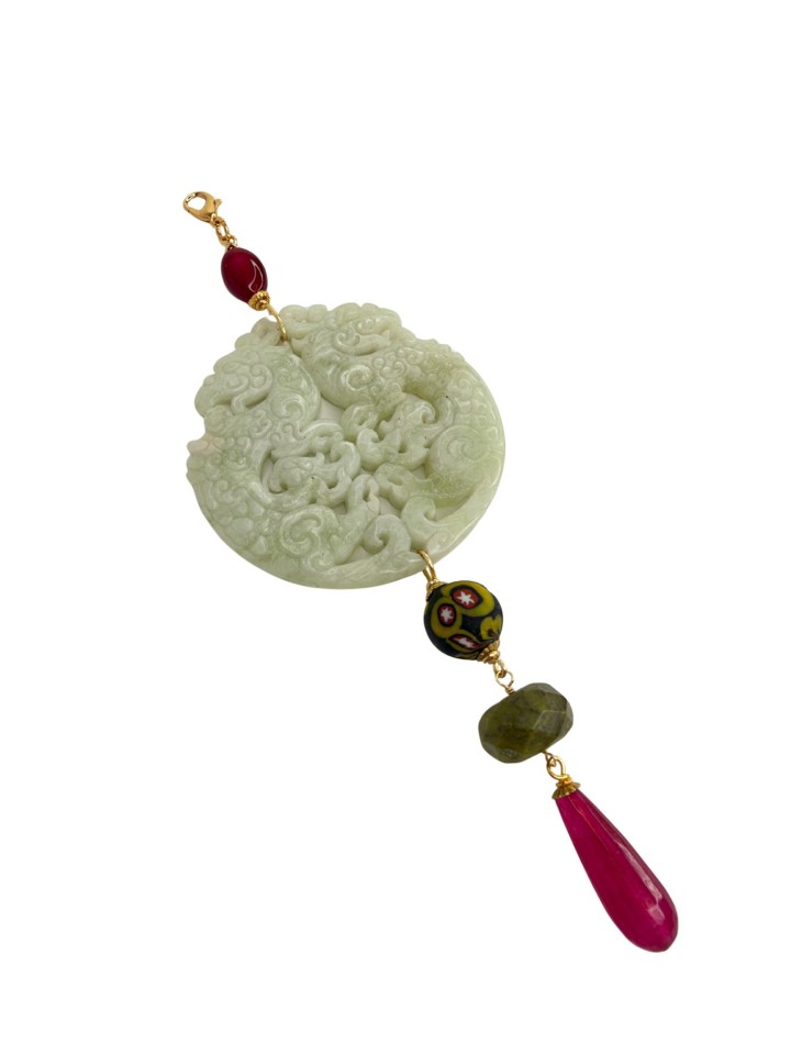 Colgante Oriental verde claro