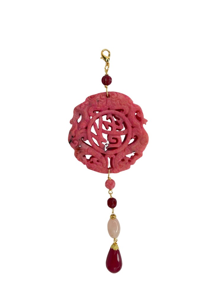 Colgante Oriental fucsia
