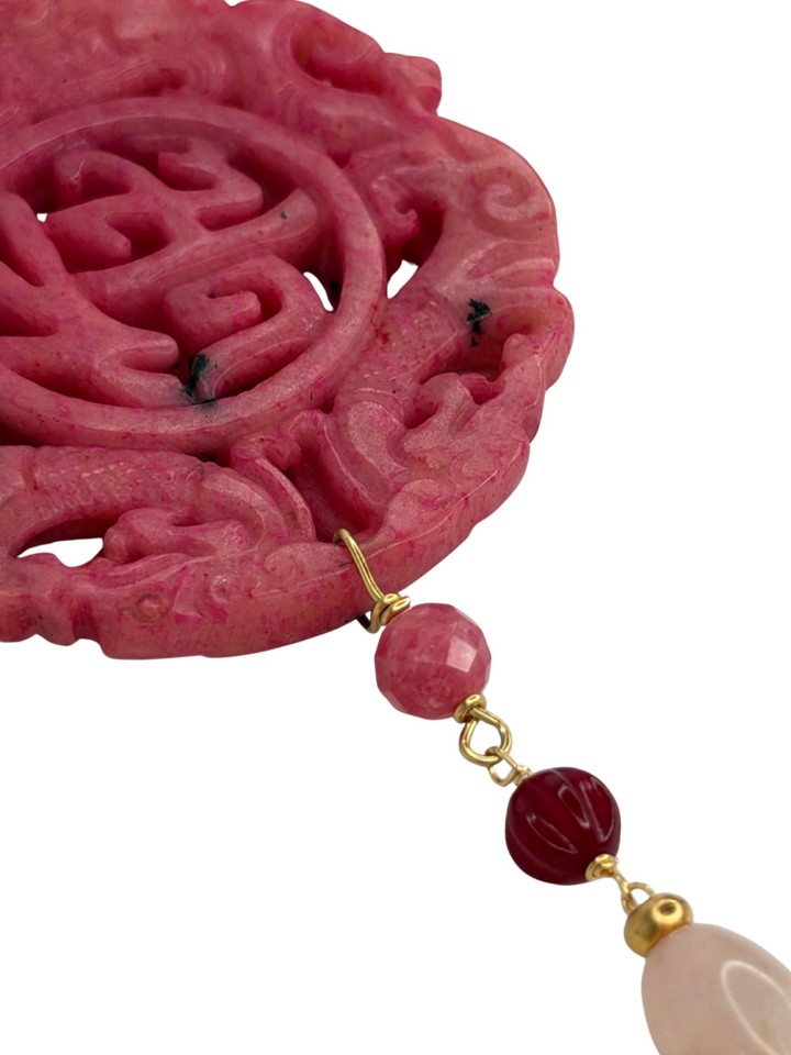 Colgante Oriental fucsia