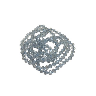 Collar de cristal en tono azul claro