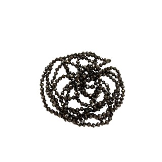 Collar de mini cristales en tonos marrón chocolate