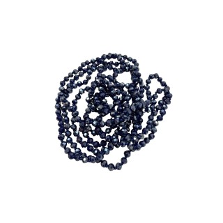 Collar de mini cristales en tono azul navy