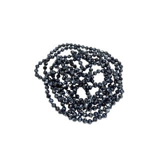 Collar de mini cristales en tono azul noche