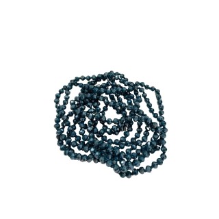 Collar de mini cristales en tono azul jeans