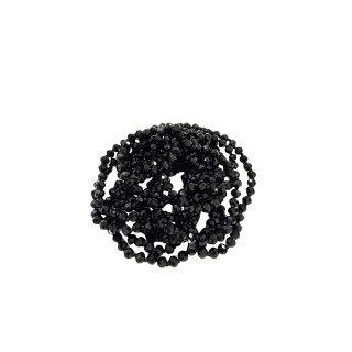 Collar de mini cristales en tono negro