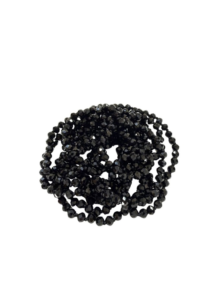 Collar de mini cristales en tono negro