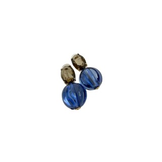 Pendientes bola azul