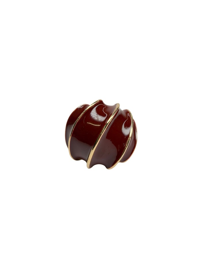Anillo Retro Granate