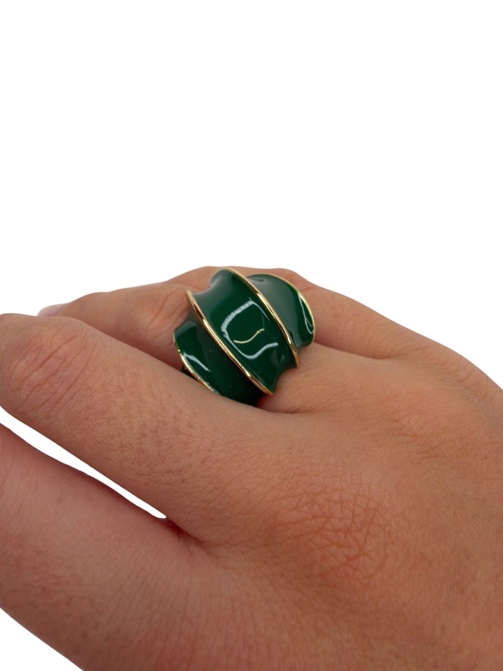 Anillo Retro Verde