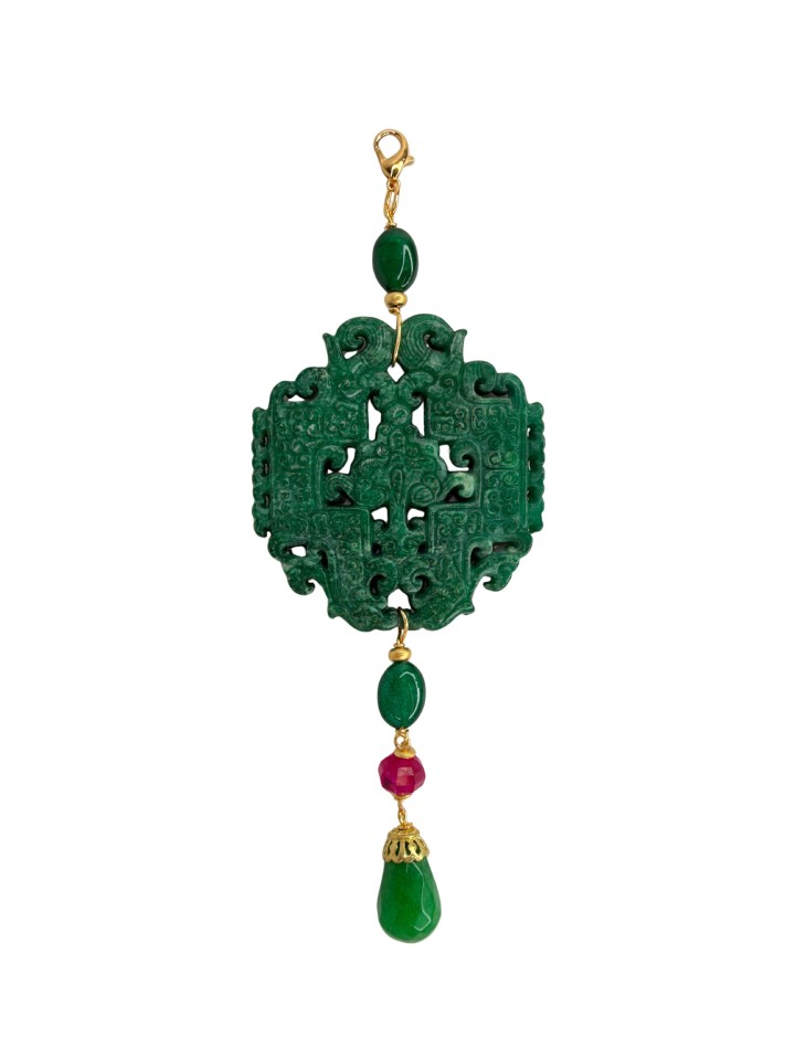 Colgante Oriental verde
