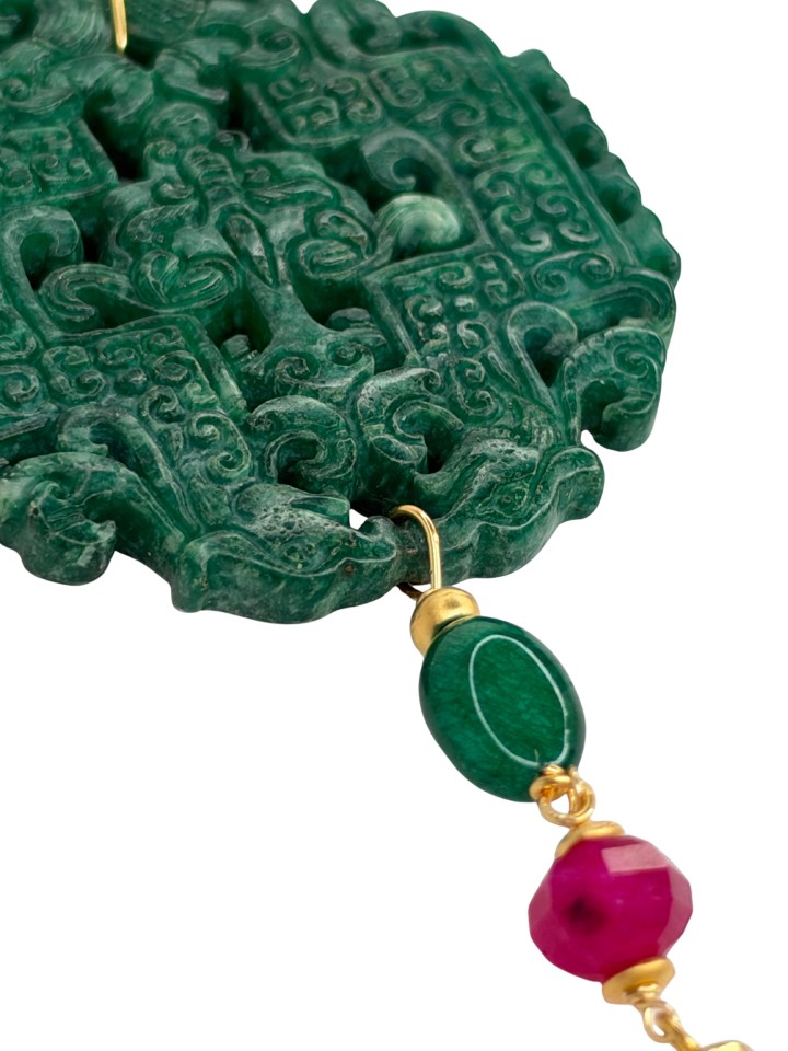 Colgante Oriental verde