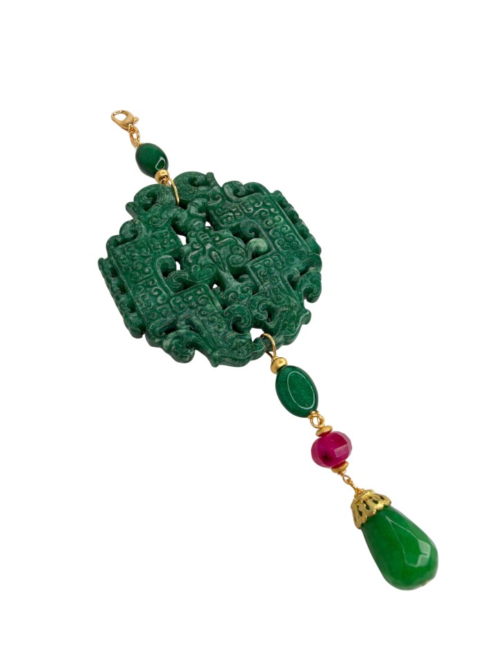 Colgante Oriental verde