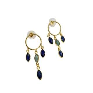 Pendientes Sena azul