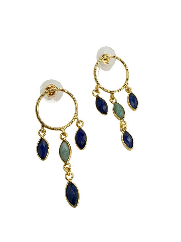Pendientes Sena azul