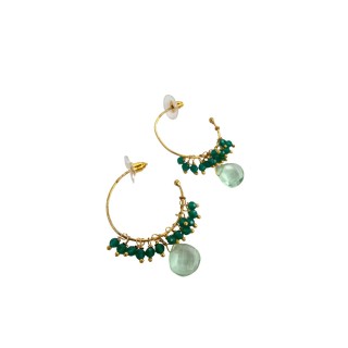 Pendientes Kenia verde