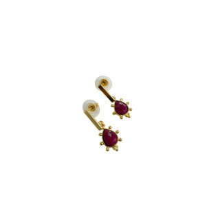 Pendientes Danubio azul