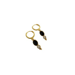 Pendientes Cluny negro