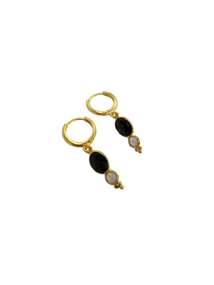 Pendientes Cluny negro