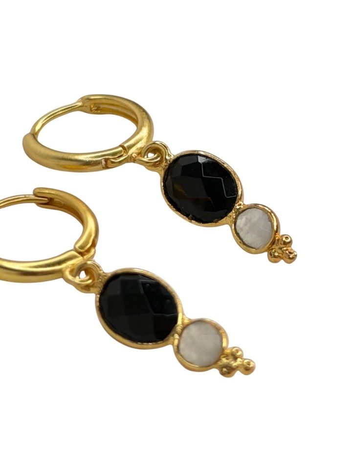 Pendientes Cluny negro
