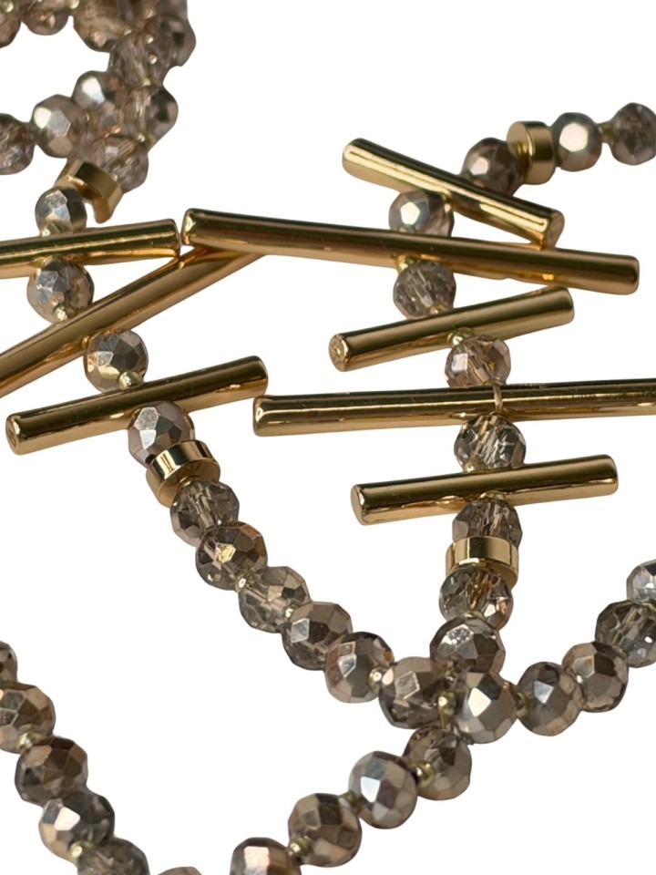 Collar Palitos beige