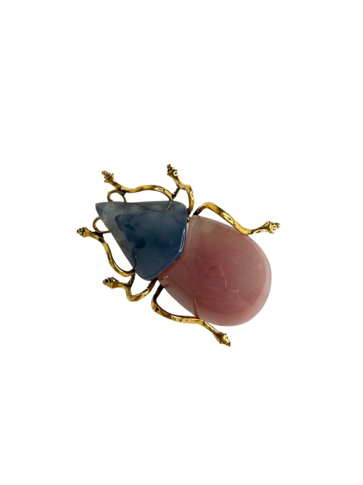 Broche Escarabajo azul