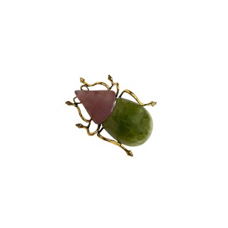 Broche Escarabajo verde