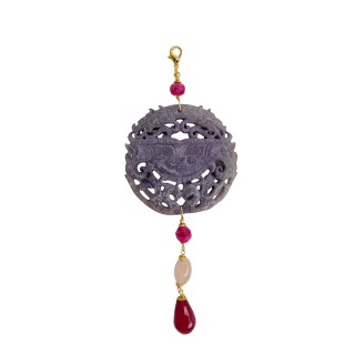 Colgante Oriental lila