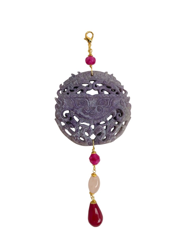 Colgante Oriental lila