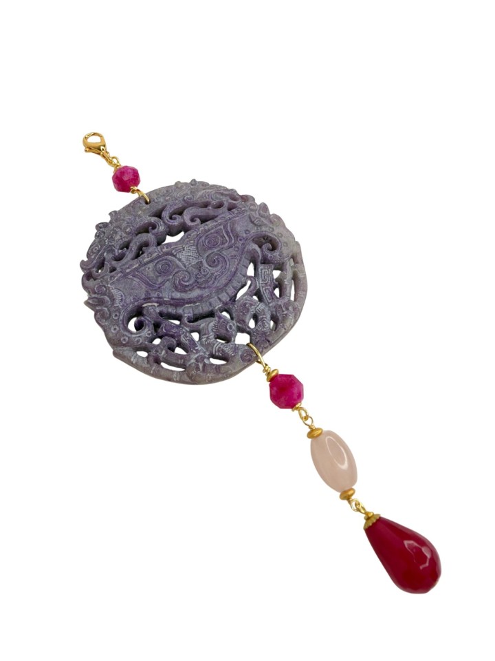 Colgante Oriental lila